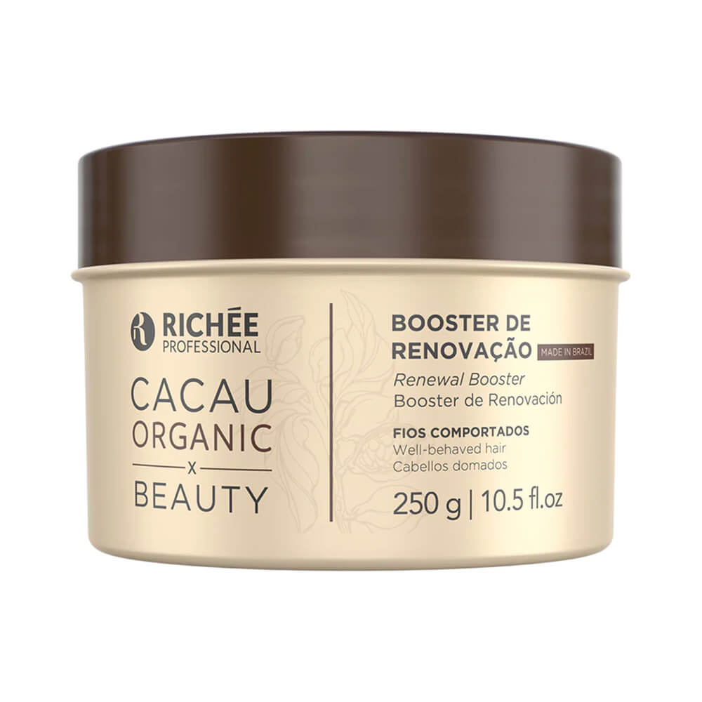 Pote do Booster de Renovação Richée Cacau Organic BTX Repositor de Massa 250g